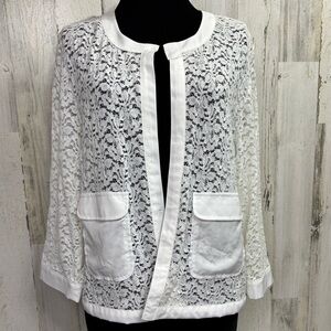 Alfani‎ White Lace Jacket